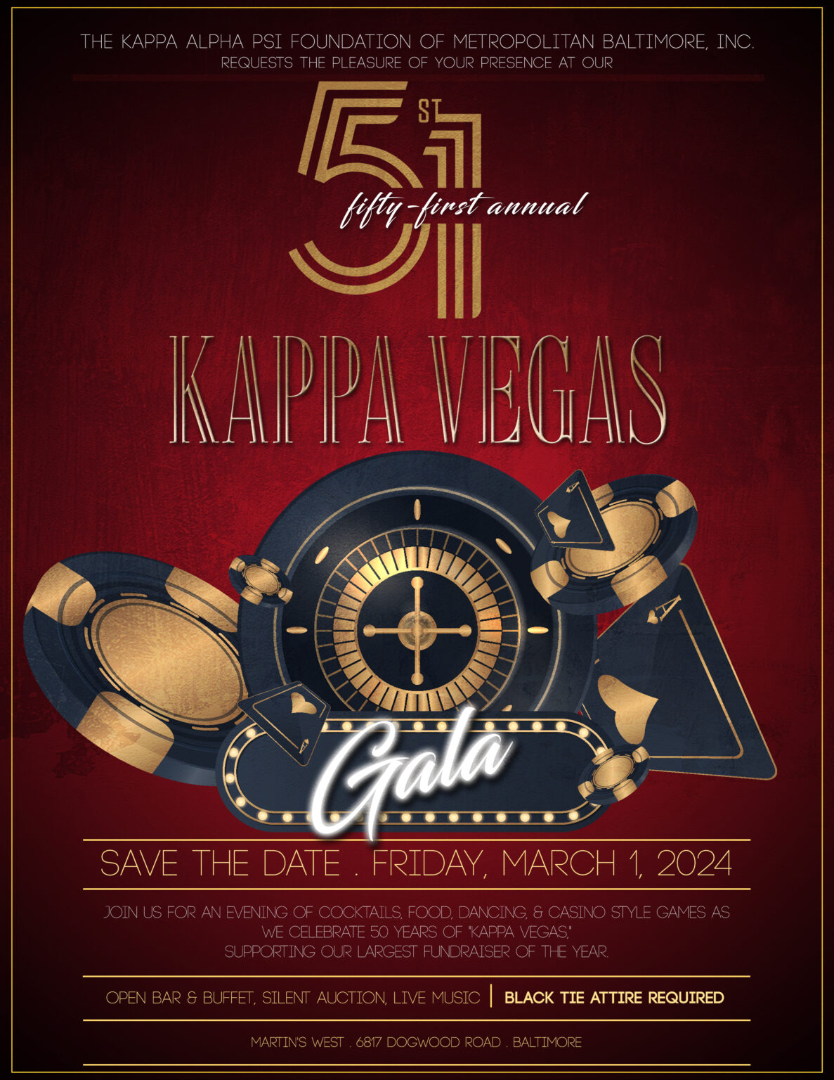 Kappa Vegas Gala Event Kappa Alpha Psi Foundation of Metropolitan